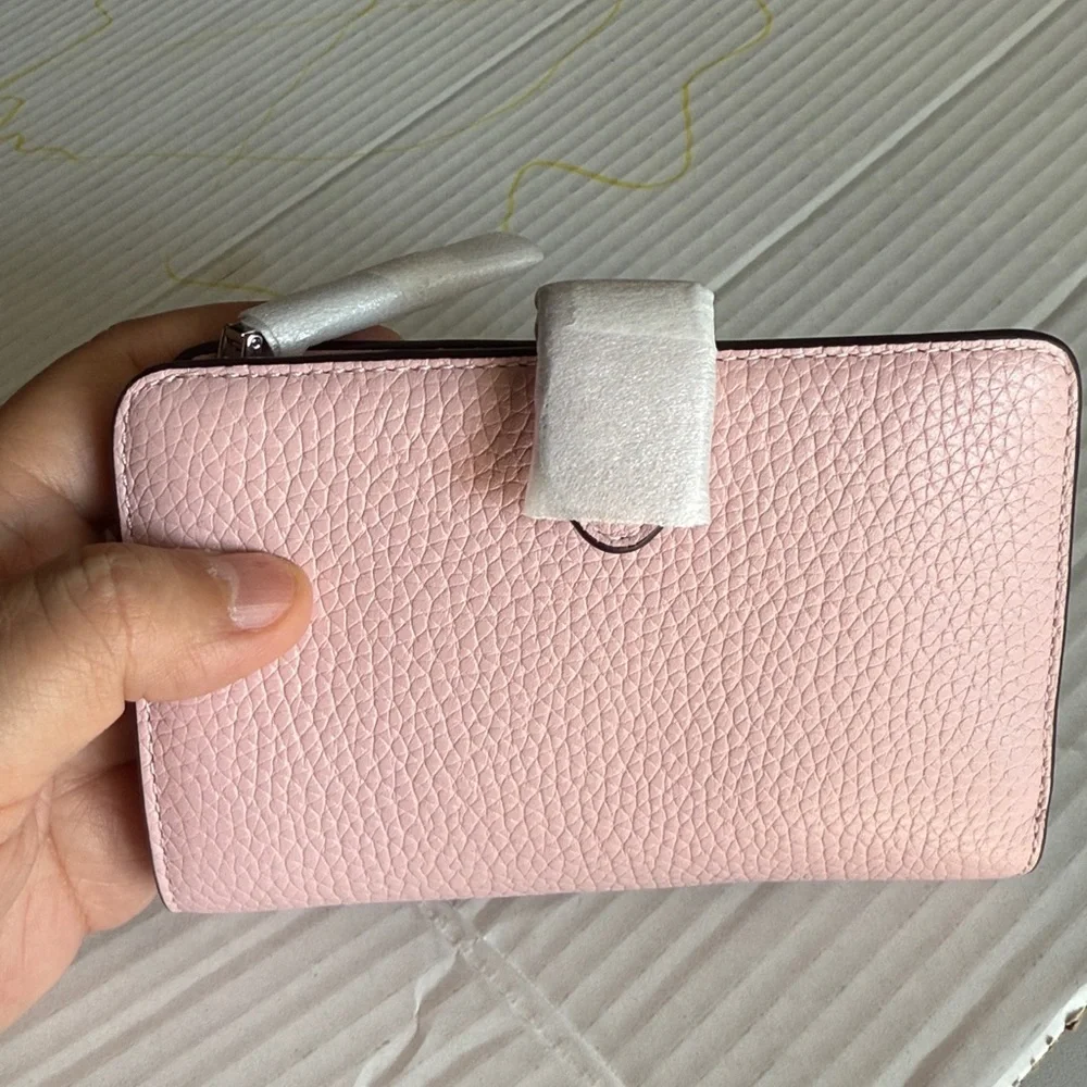 Kate Spade Lena Tutu Pink Medium Bifold Wallet.  New!
